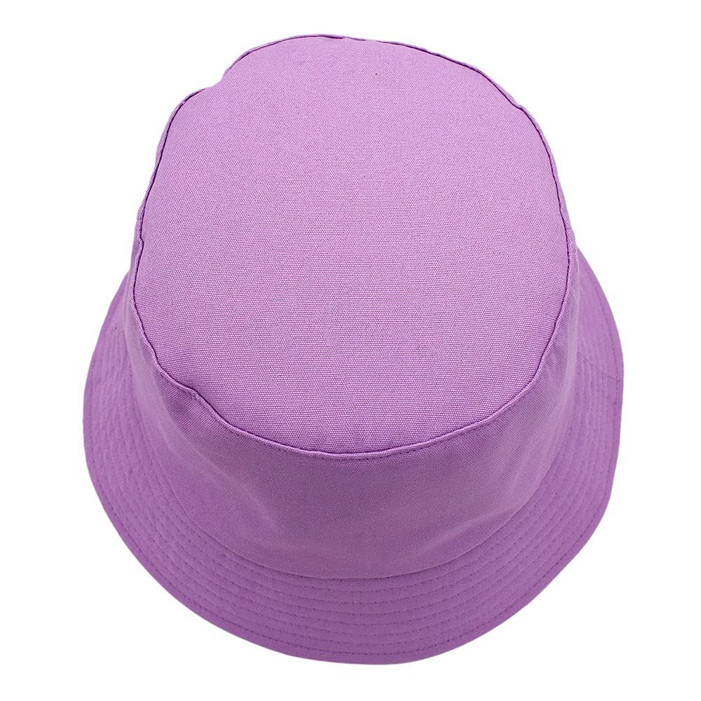 Sombreros de Pescador para Mujer, para Playa, para Adolescentes y niñas, de ala Ancha, con protección Solar UPF 50+ (Morado, Talla única)