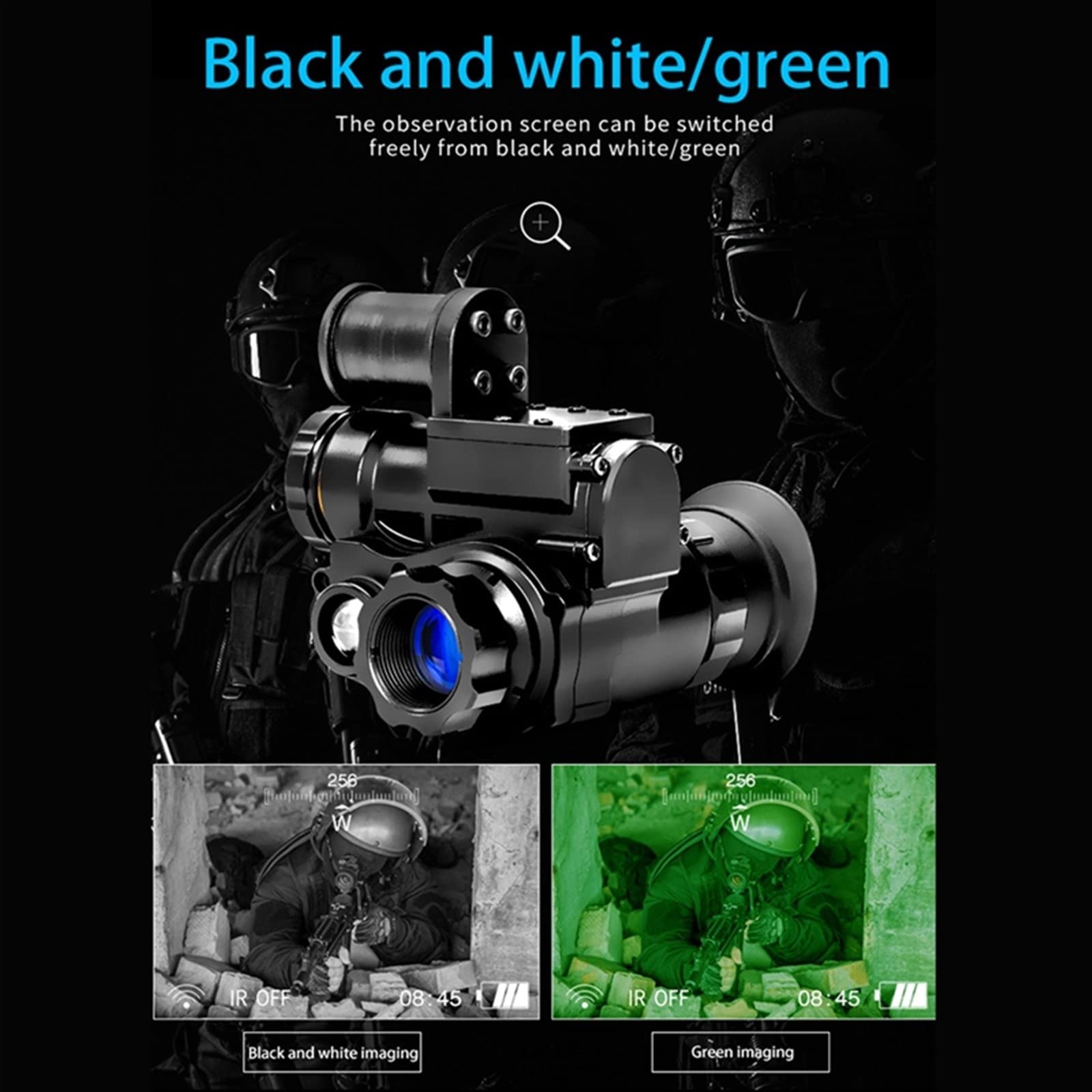 NVG10 Kask Noktowizor Monokularowy 1080P Głowa Noktowizor Cyfrowe gogle Urządzenie Polowanie z mocowaniem