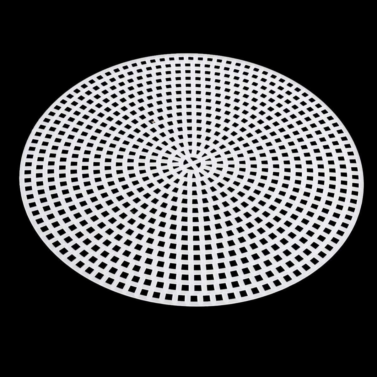Yarn Crochet Plastic Canvas Shape DIY Plastic Stitching Canvas Round Clear White 11.5cm for Embroidery Form Cross Mesh Sheets Round Mesh 20pcs Embroidery Hoop Kits