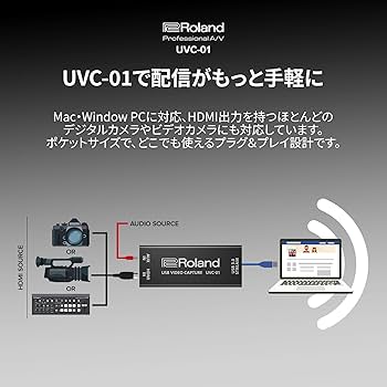 美品　ローランド　Roland ビデオキャプチャー UVC-01 Amazon.co.jp: Roland ローランド UVC-01 HDMI-USBビデオ