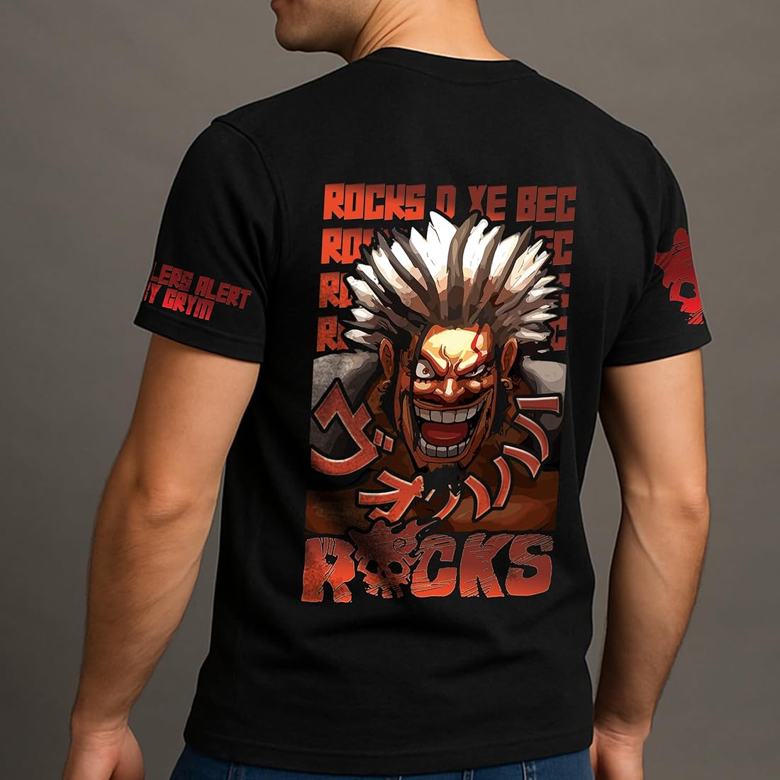 Buy GRYM Black T-Shirt 180 GSM – 100% Cotton – Rocks D. Xebec