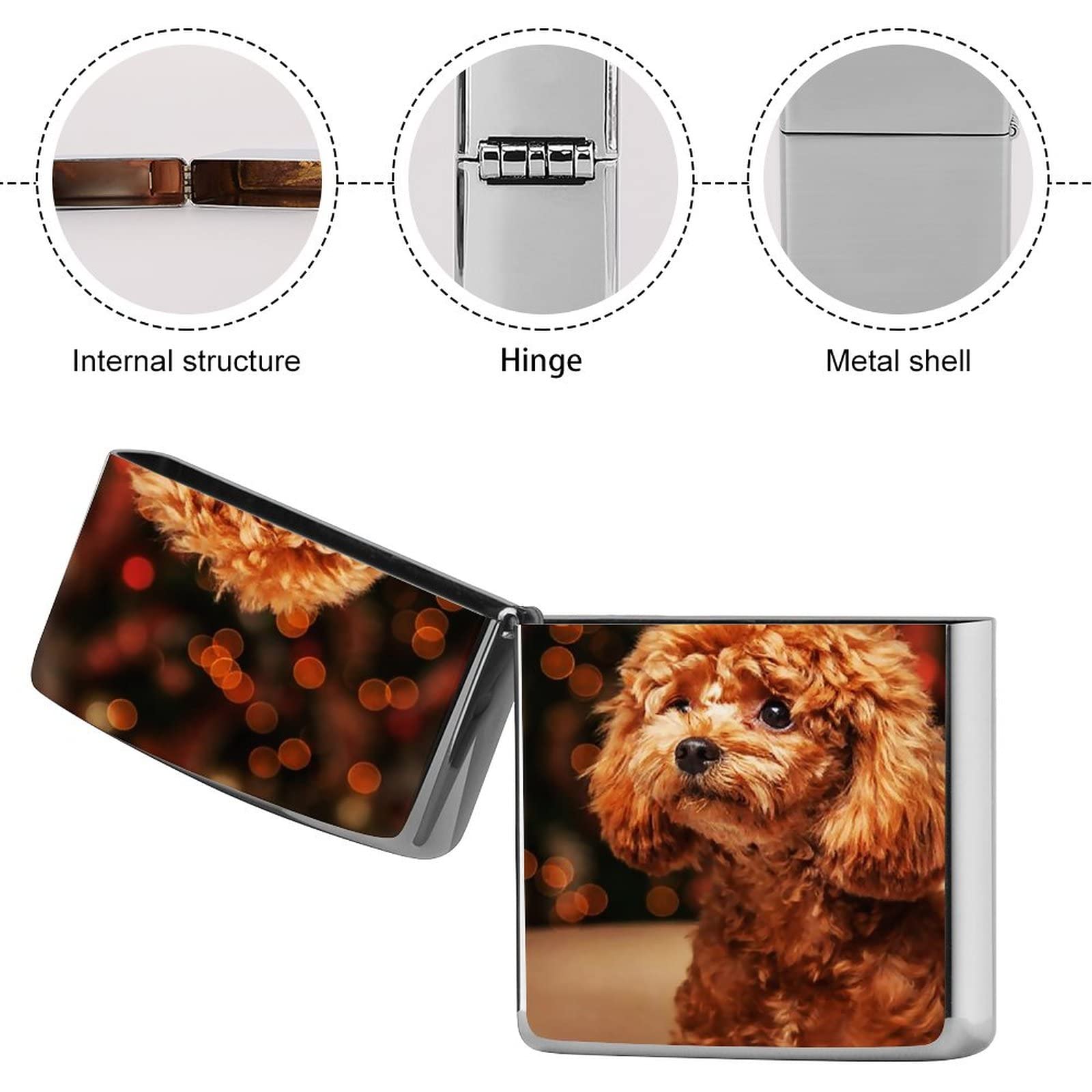 Amazon.co.jp: ZIPPO兼用ケース ジッポライター兼用ケース プードル 犬 