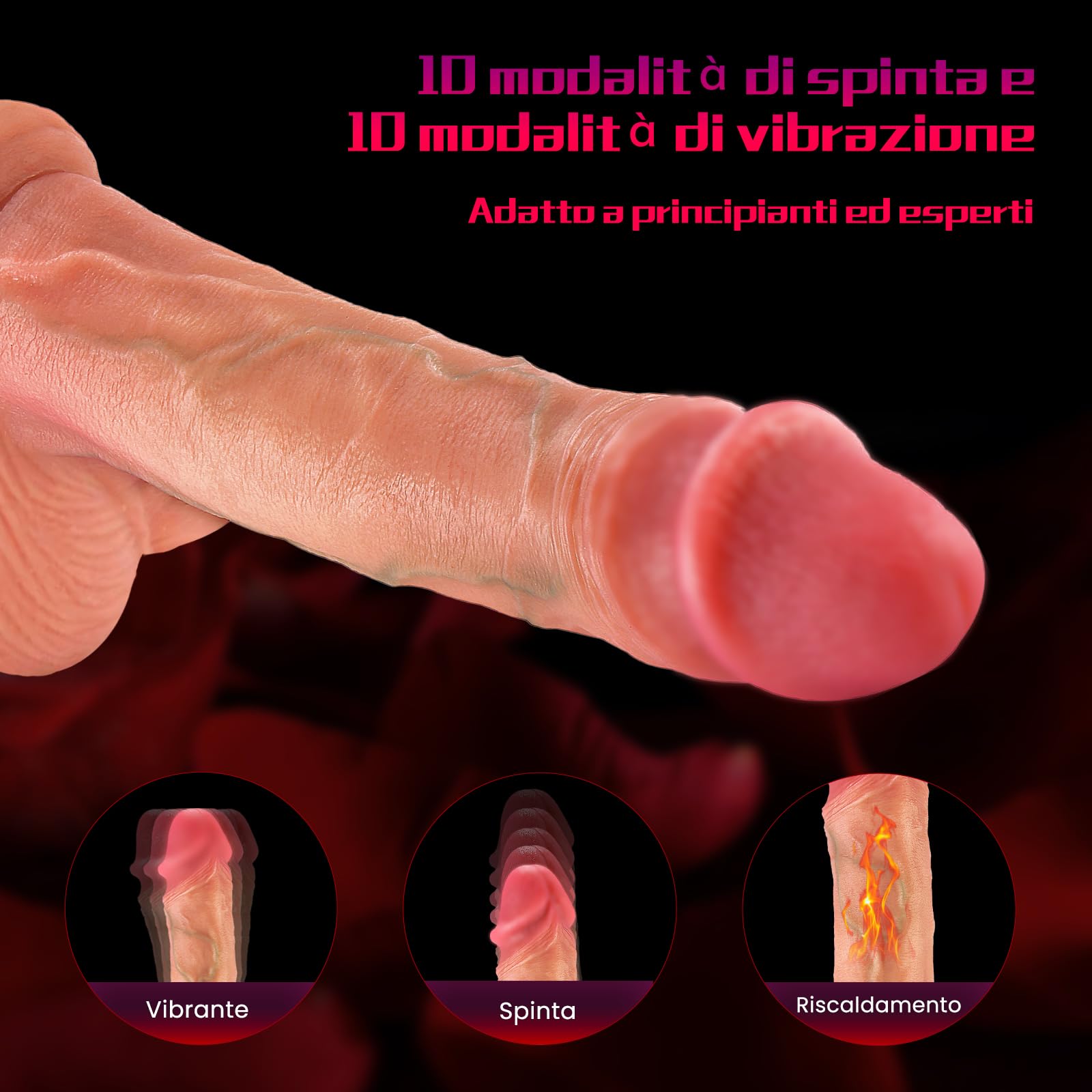 Dildo Realistico Vibratoreper Donna Professionale, Vibratore Sex Toys Sexytoysys Donna, Giochi Rrotici Vibratoriper Comando a Distanza, Vibratori Sexy Toys Sex Machine Vibrator Dildo Anale Pene