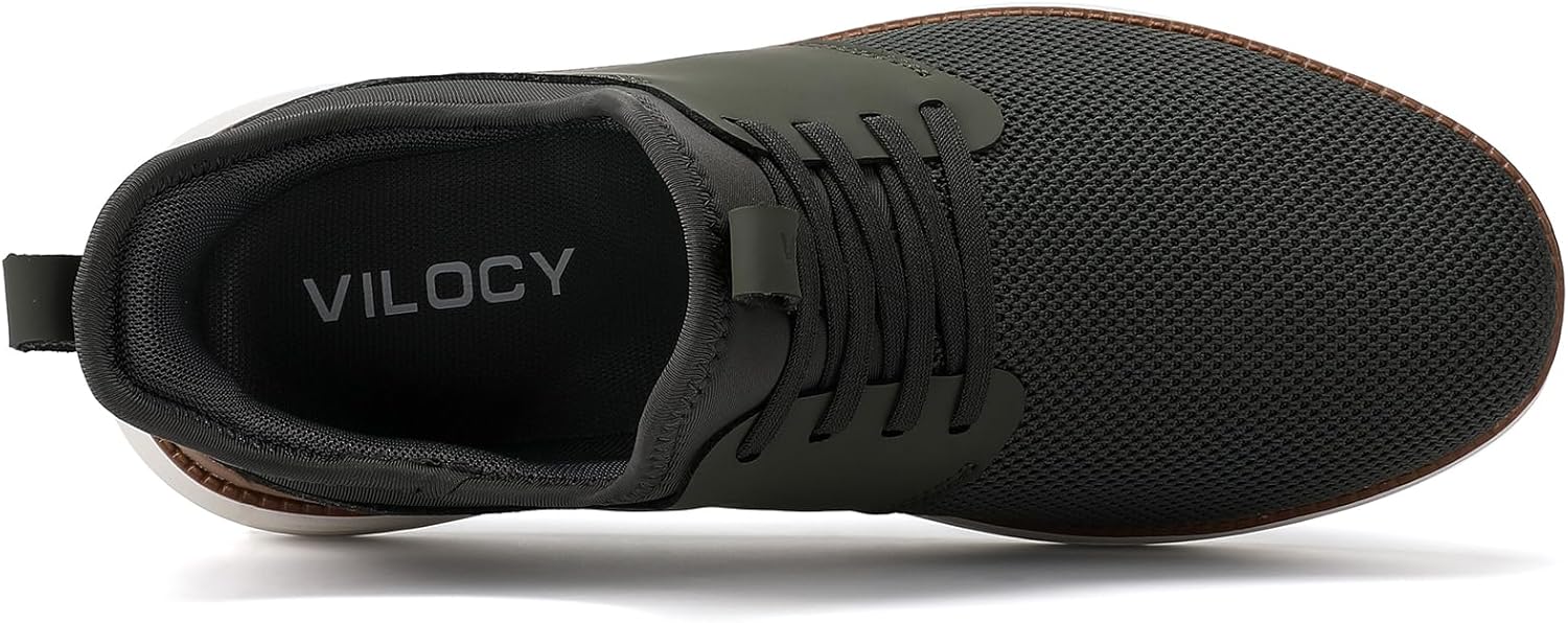 VILOCY Mens Slip On Casual Dress Shoes Hands Free Fashion Sneakers Mesh Tennis Walking Work Shoes Comfortable Breathable Lightweight Non Slip - Image 6