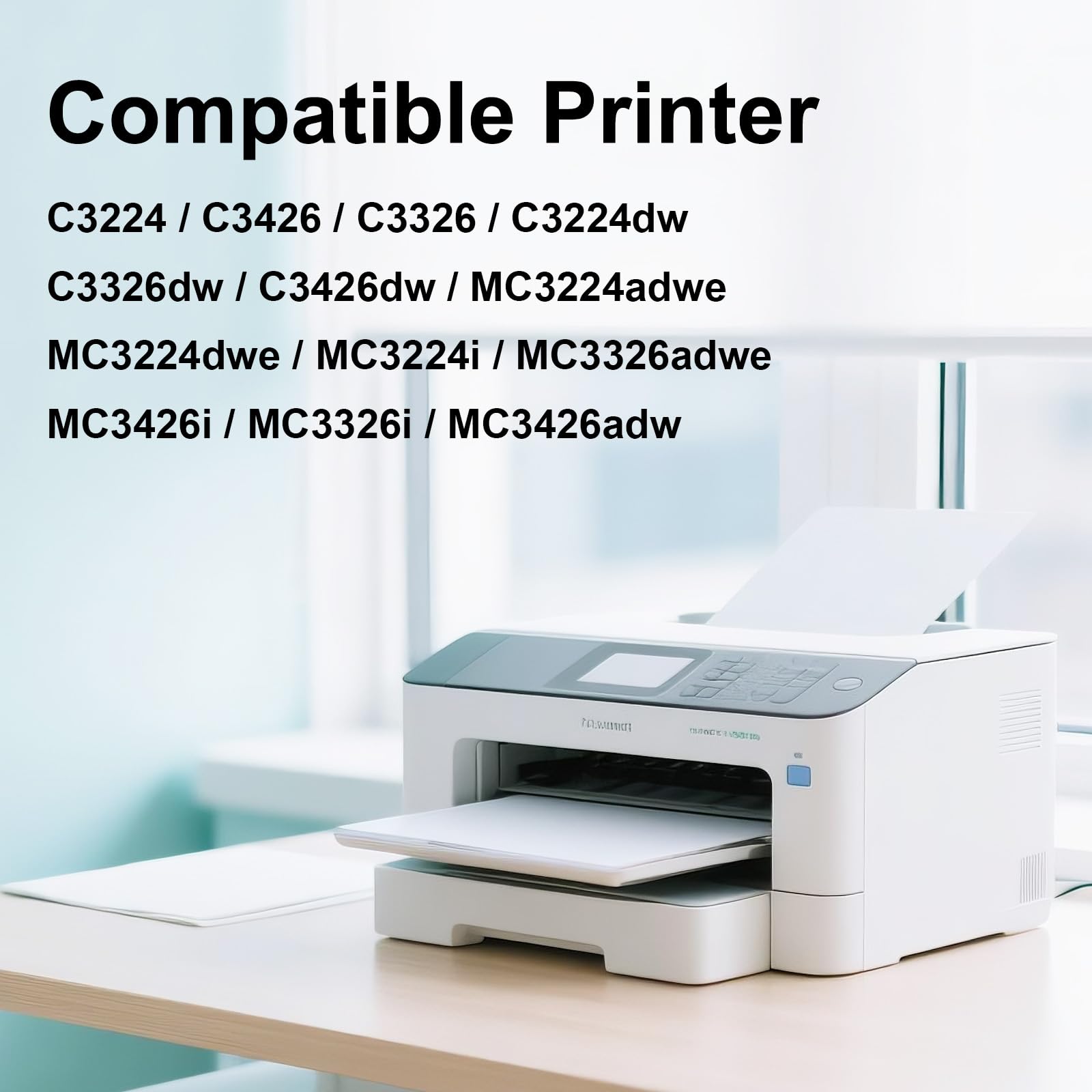 C3210K0 MC3426 MC3224 Cartouche de toner compatible avec Lexmark C3210K0 Cartouche de toner pour imprimantes laser MC3426 MC3224 MC3326 C3224 C3326 C3426 1500 pages (noir, 1 pièce)