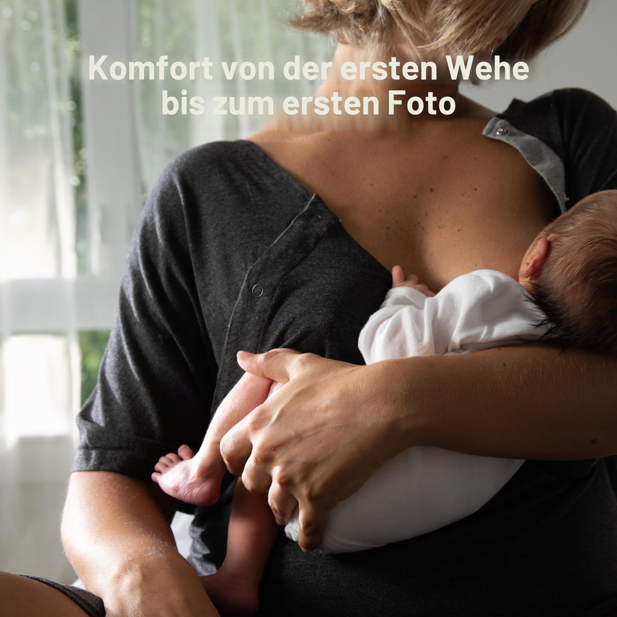 FridaBaby Liefer- und Stillkleid | Easy-Snap, Tagless, Haut-zu-Haut-Zugang für die Pflege und vollständige Abdeckung im Rücken