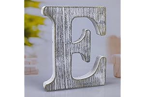 8-Inch Wood Letters: Unfinished Rustic Wall Decor for Creative Expression