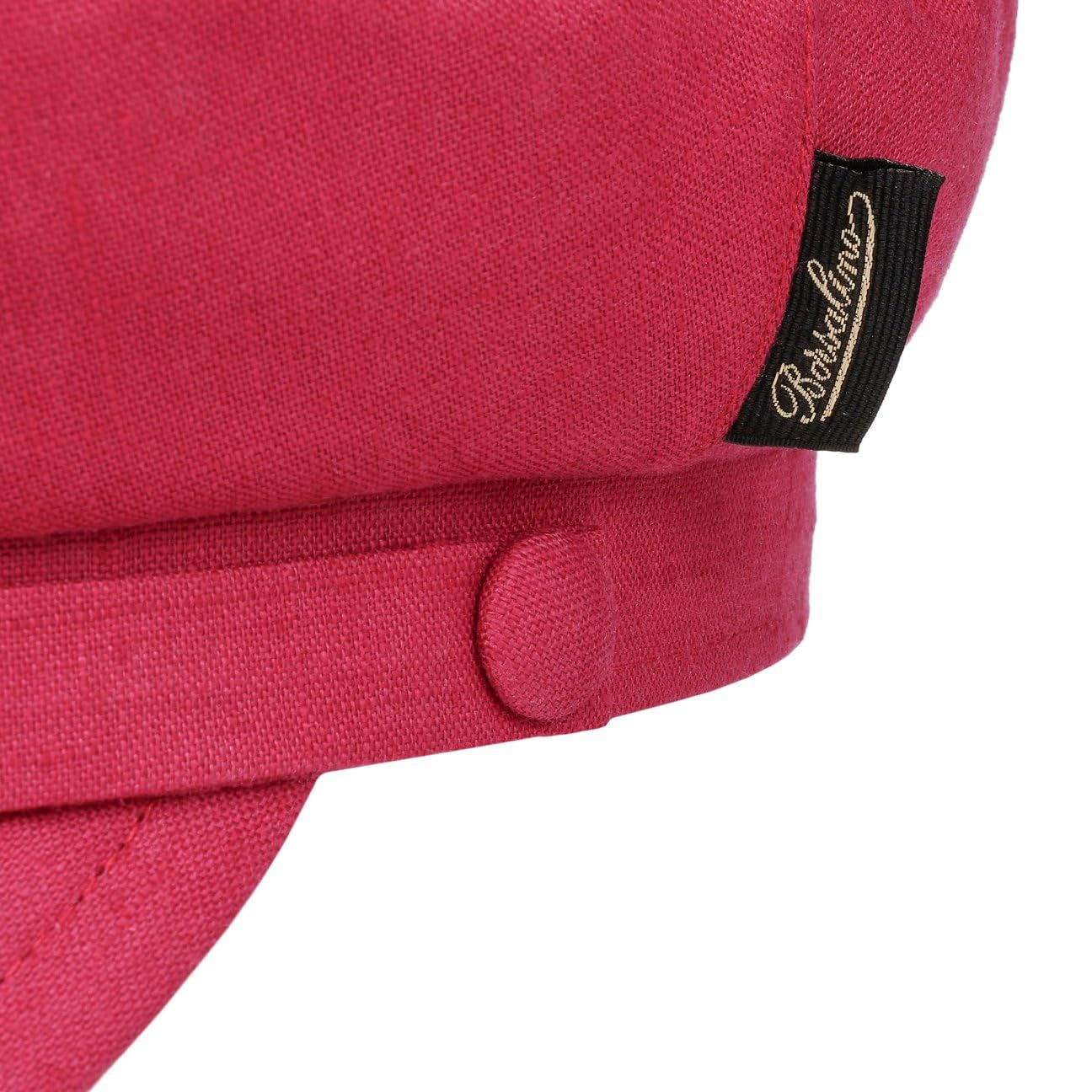 Borsalino Brest Sailor różowa czapka rybacka damska - Made in Italy Baker chłopięca czapka płaska żeglarska z daszkiem, podszewka wiosna-lato wiosna lato