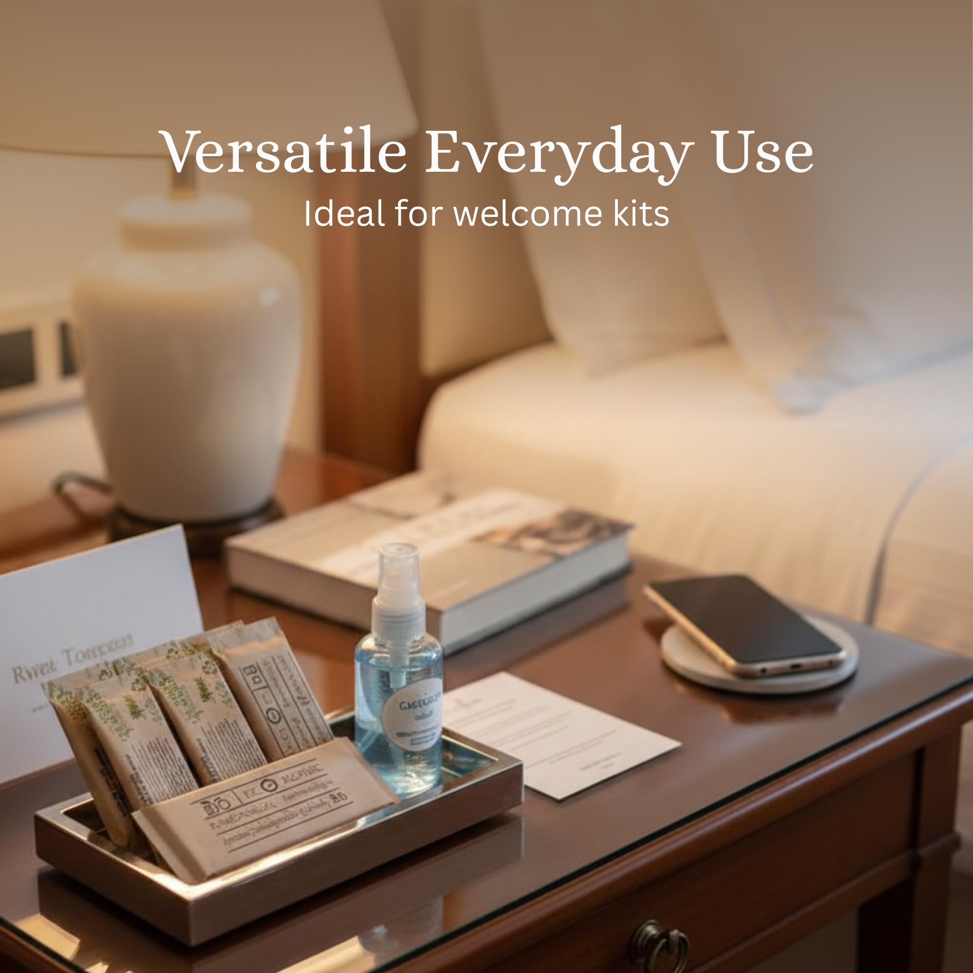 200 Sobres con 3 Pañuelos Desechables Individuales – Formato Viaje, Pack Ahorro Profesional, Amenities Baño, Kit Bienvenida, Higiene Práctica, Reposición Continua