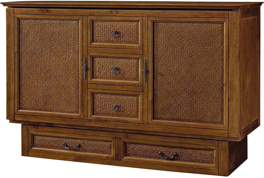 Kingston Murphy Cabinet Pull Out Bed, Queen Brown