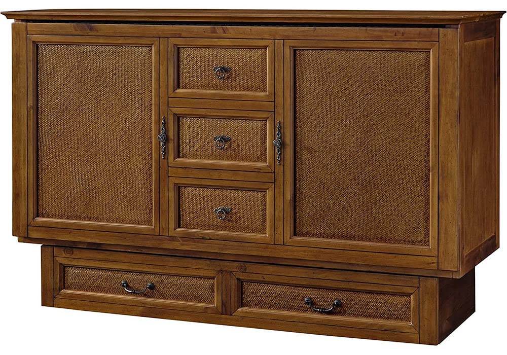 Creden-ZzZ Kingston Murphy Cabinet Pull Out Bed, Queen Brown