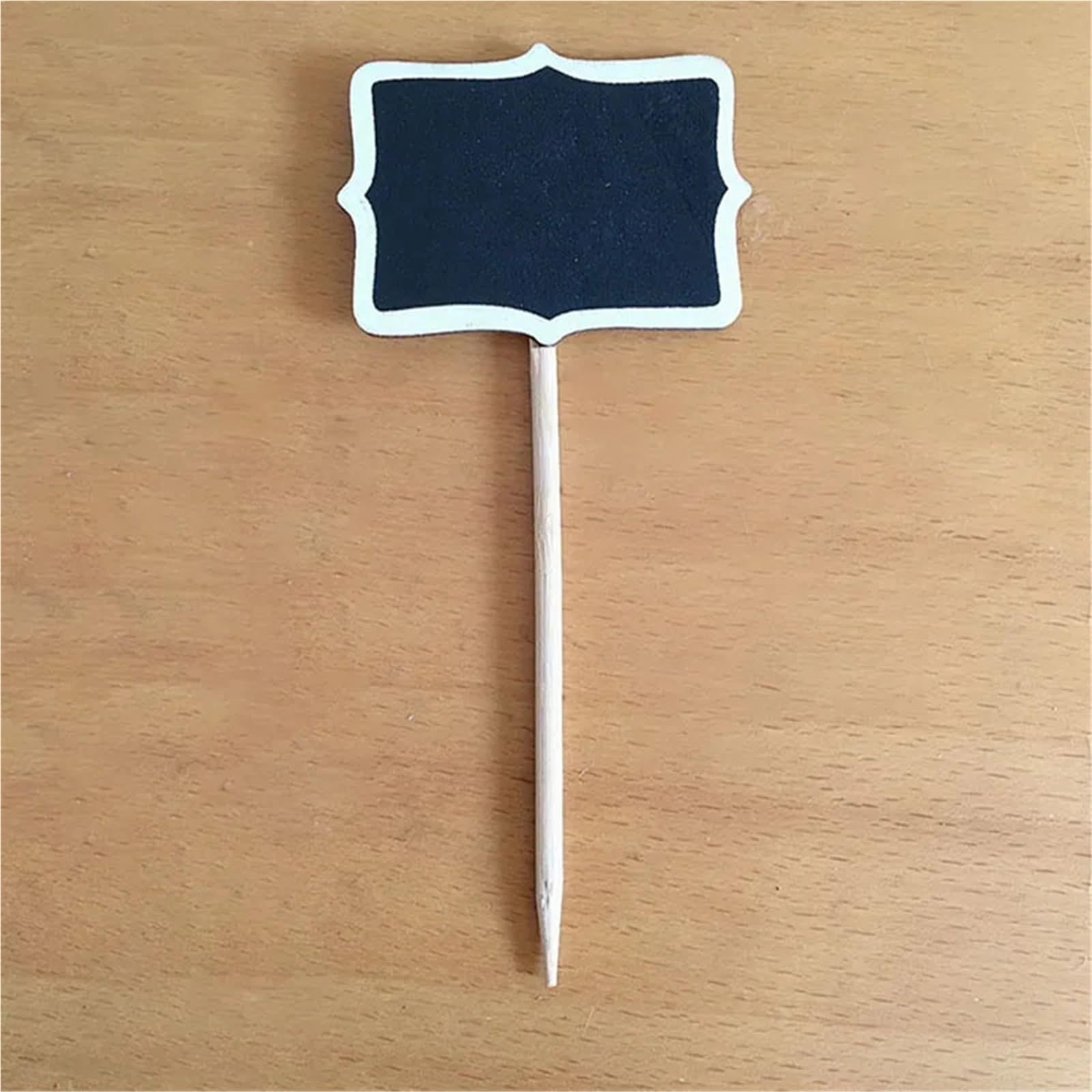 Lot de 100 mini tableaux noirs ornementaux de jardin avec motif de fleurs, étiquettes alimentaires, tableaux de notes, décorations de fête