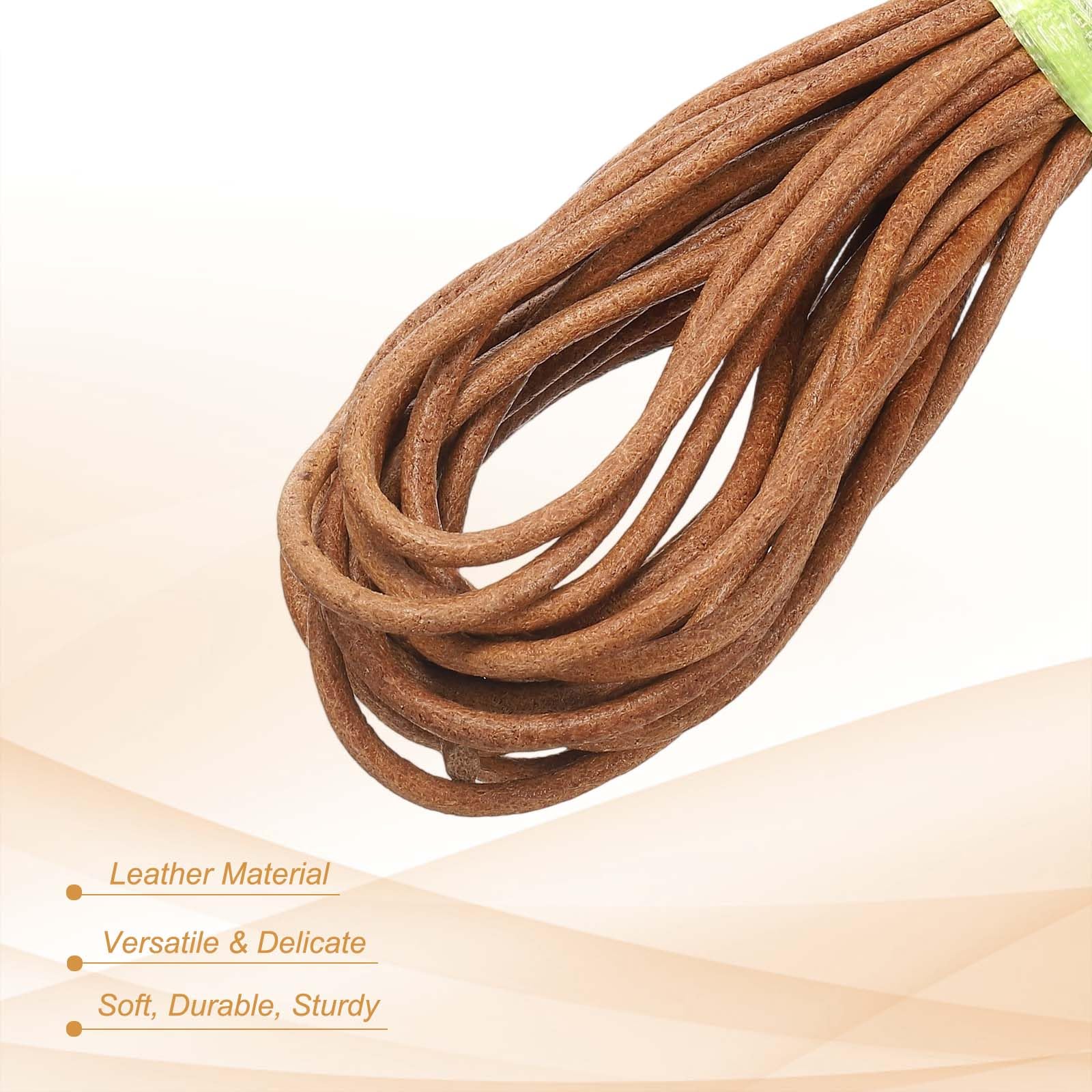 PATIKIL Round Braided Leather Cord - Image 3