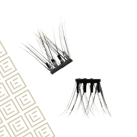 Eylure Underlash Press On Pre-Glued Lash Clusters, 30 Count (Includes Applicator, No Glue Needed, Up to 5 Applications)