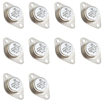 Bridgold 10pcs 2N3055 2N 3055 NPN Power Transistors TO-204AA.