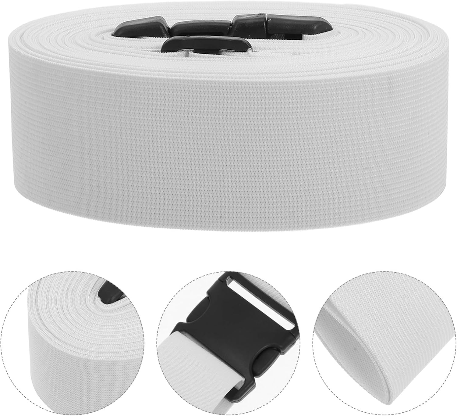 OUNONA Adjustable Elastic Bed Sheet Straps 8m Long Oxford Cloth Fitted Sheet Holders for Home Use Keeps Firm and Tight for Fitted and Mattress Covers
