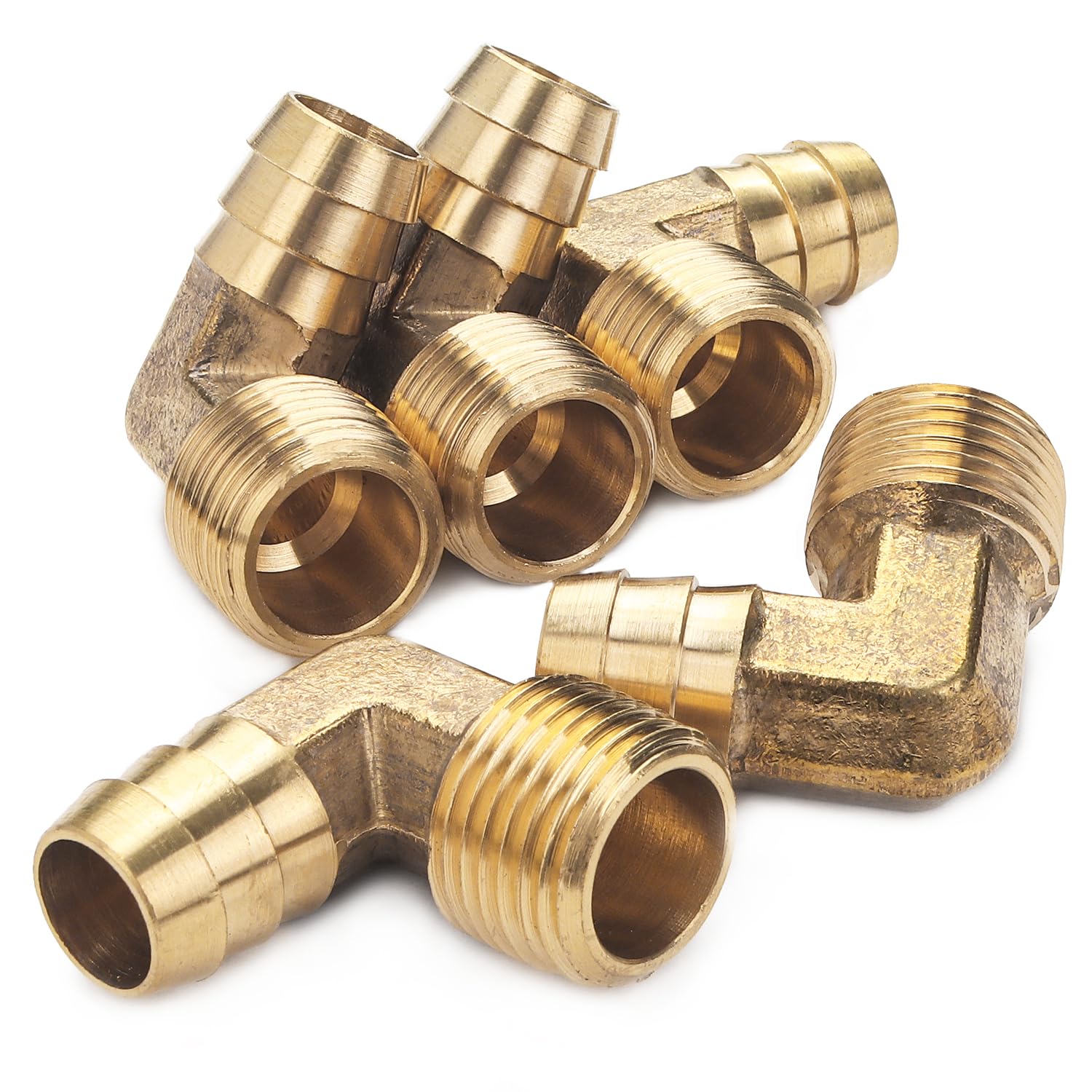 Amazon.co.jp: L型ホースジョイント おネジ NPT1/2インチ ホース接続部