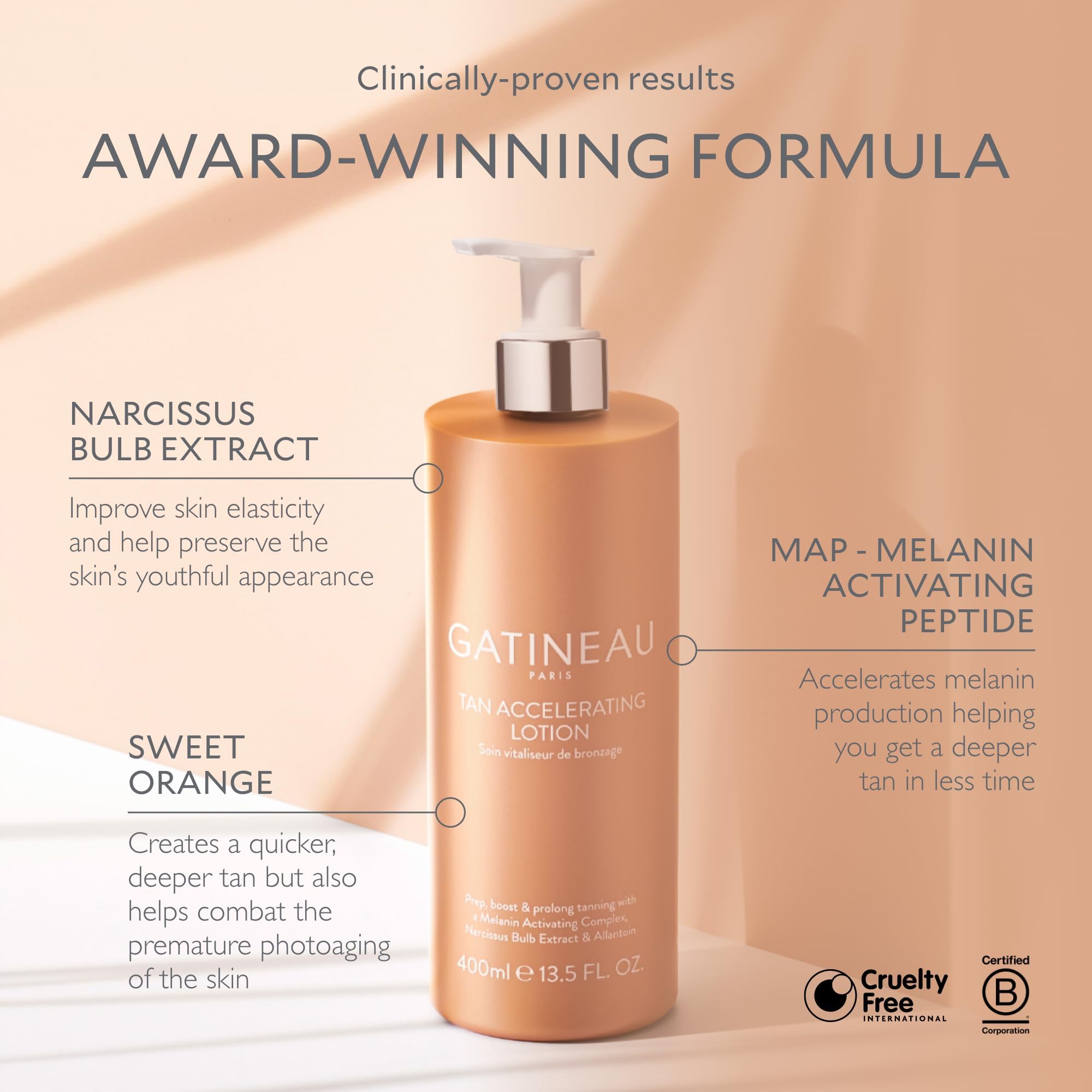 Gatineau Body Basics Tan Accelerating Lotion 400 ml