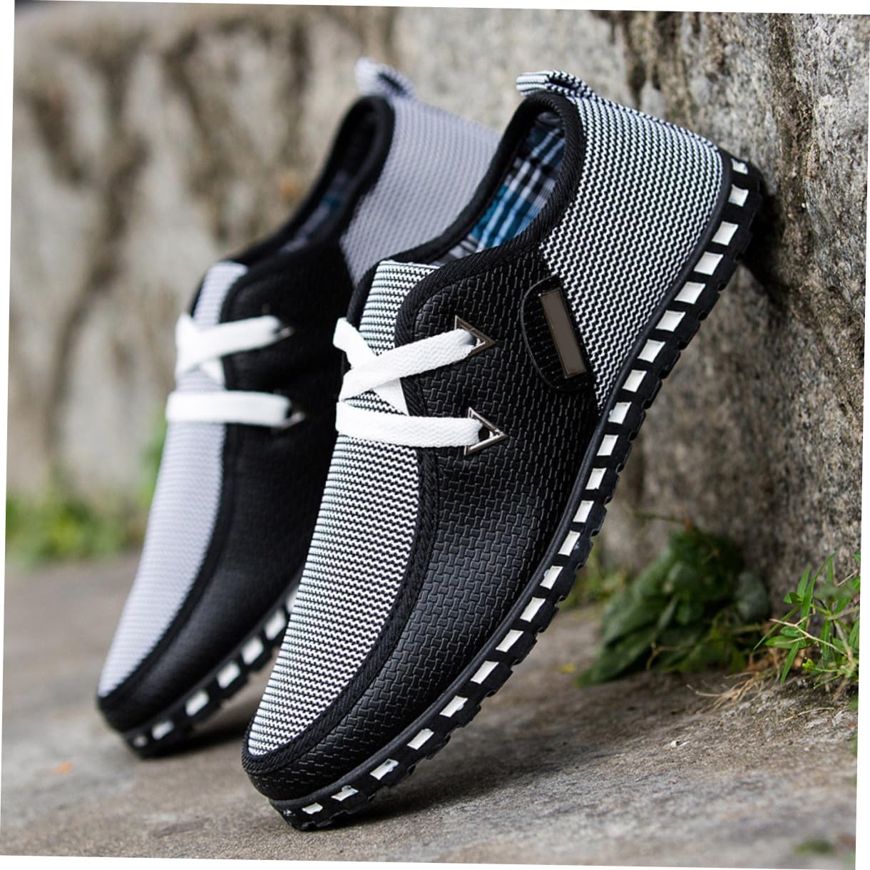 Scarpe a Cuffia Scarpe x Camminata Scarpe Camminata Antiscivolo Scarpe scarpeuomo Scarpe Traspiranti Uomini Scarpe da Uomo comode Calzature da Uomo : Panno Bianca