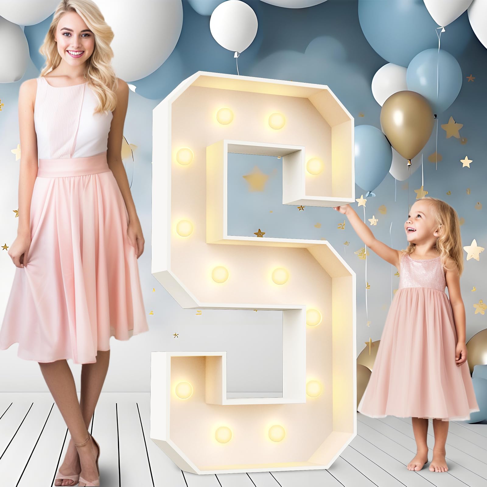 Photo 1 of Ledido 4FT Light Up Letter S