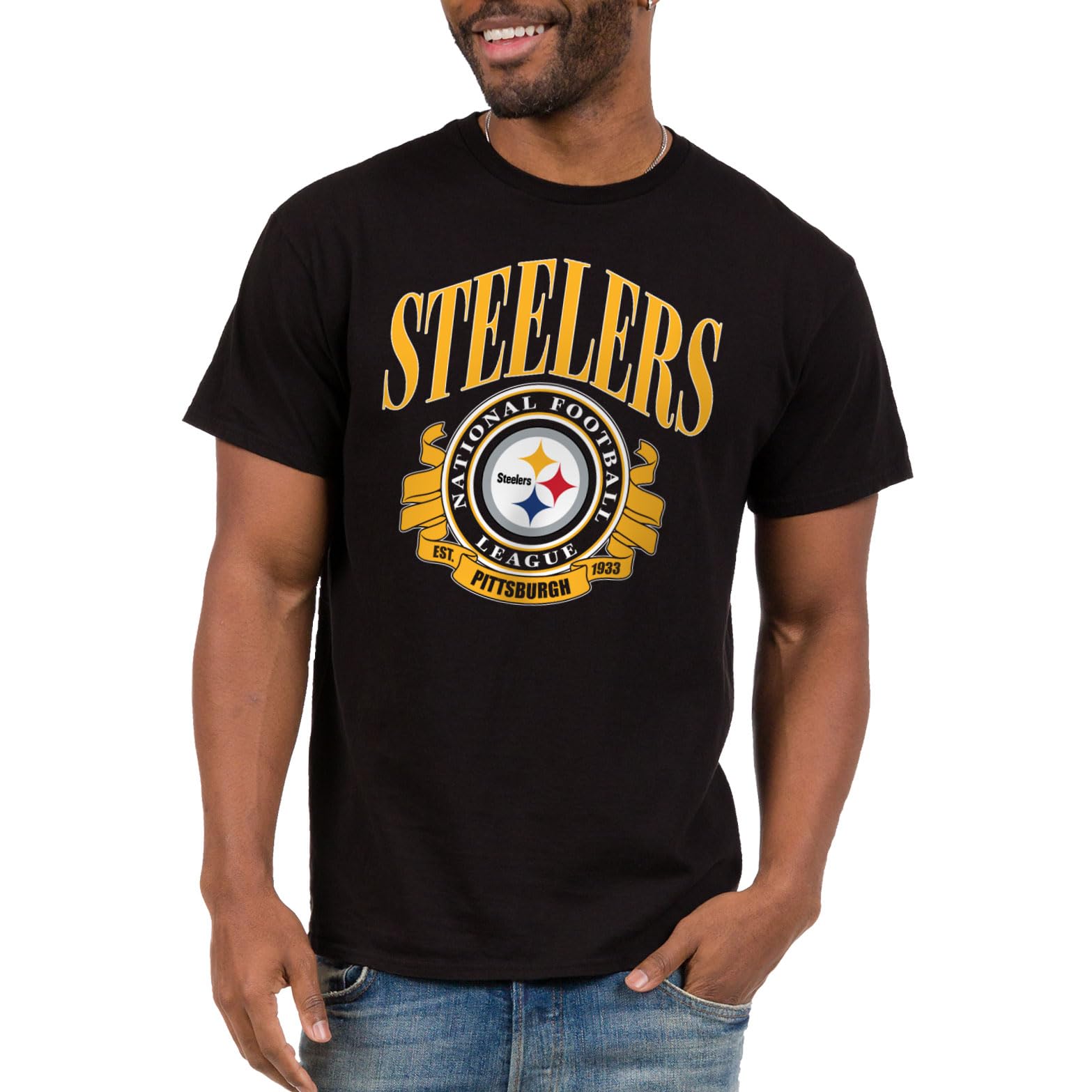 Junk Food Unisex Adult NFL Prep Short Sleeve T-Shirt