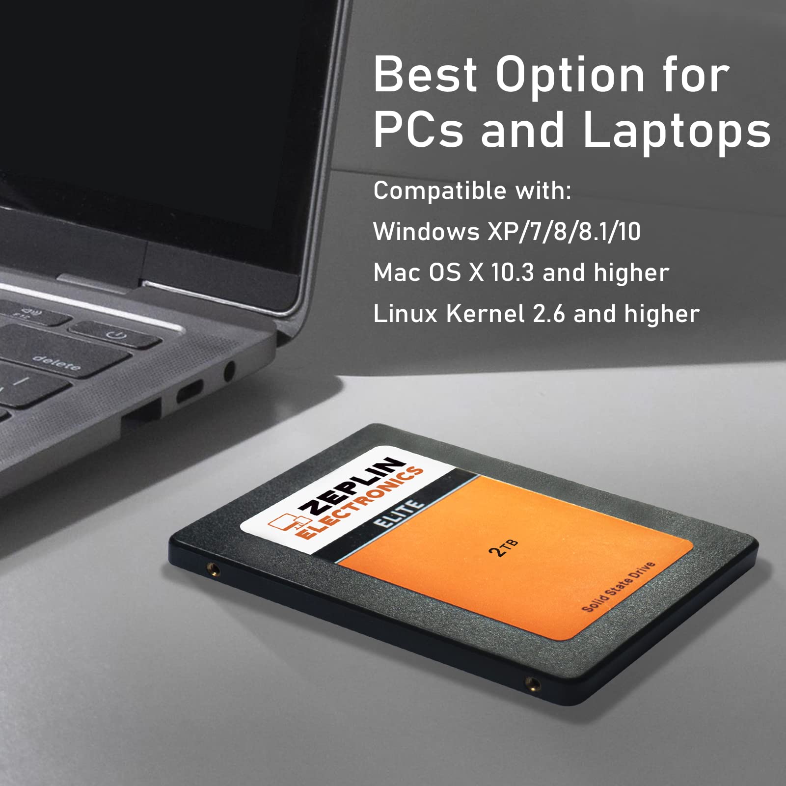 Amazon | ZEPLIN ELECTRONICS 2TB 2.5インチ SSD SATA ソリッド