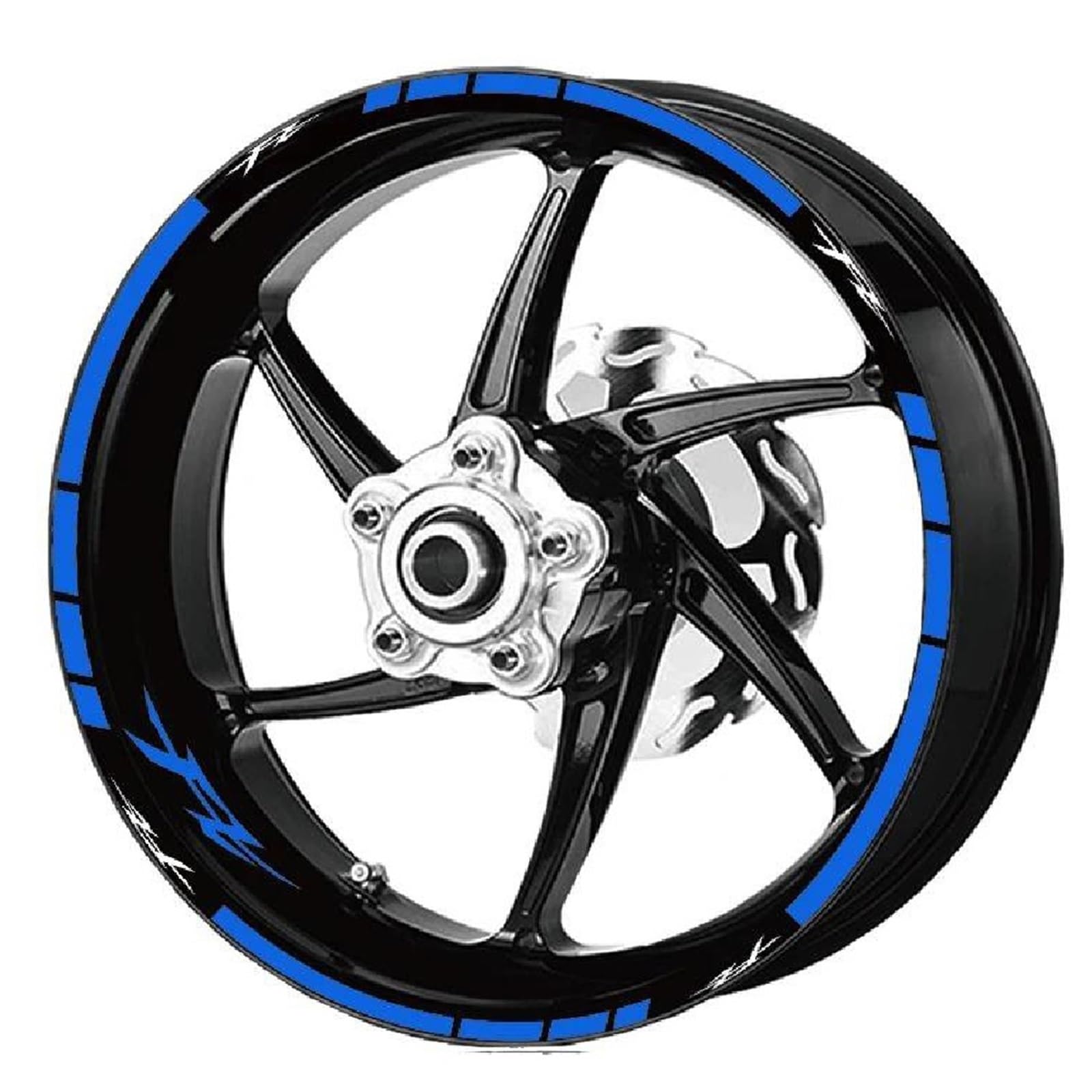 Wasserdichtes Aufkleberset Für Dekorative Felgenräder Mit Reflektierenden Streifen Für Yamaha FZ Fz(Style 2)
