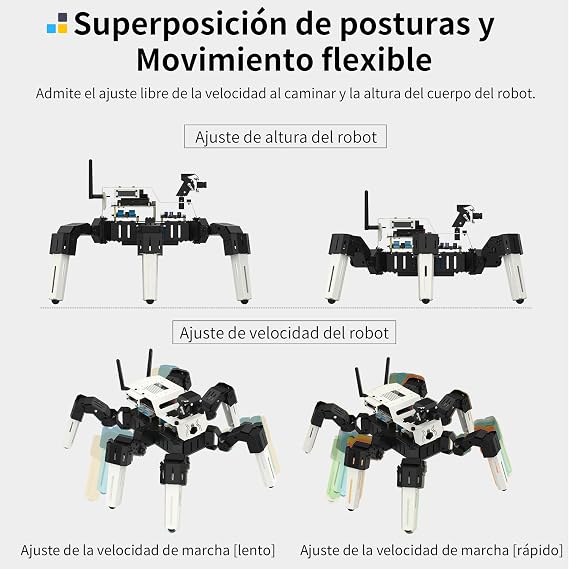 Yahboom 18 DOF Bionic Hexapod Robot Development Kit AI Vision
