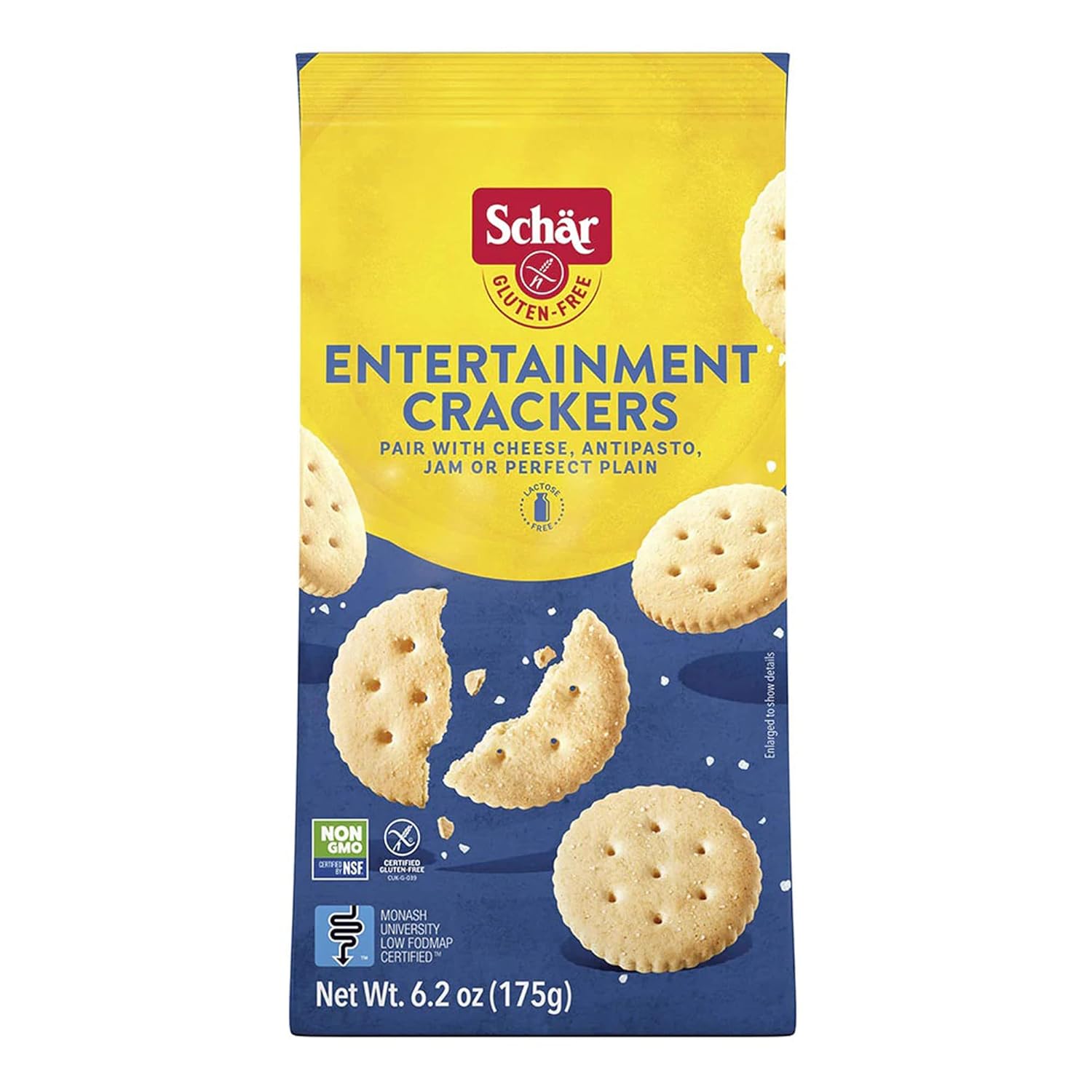 Schar Entertainment Crackers Certified Gluten Free No