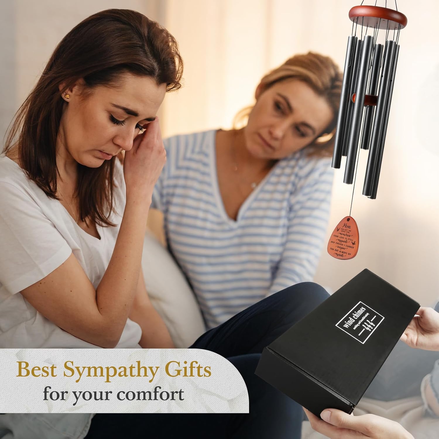 SteadStyle 36Inch Memorial Wind Chimes - Sympathy Gifts for Loss of Mother, Bereavement Gifts for Loss of Mom, in Memory of Mom - Image 7