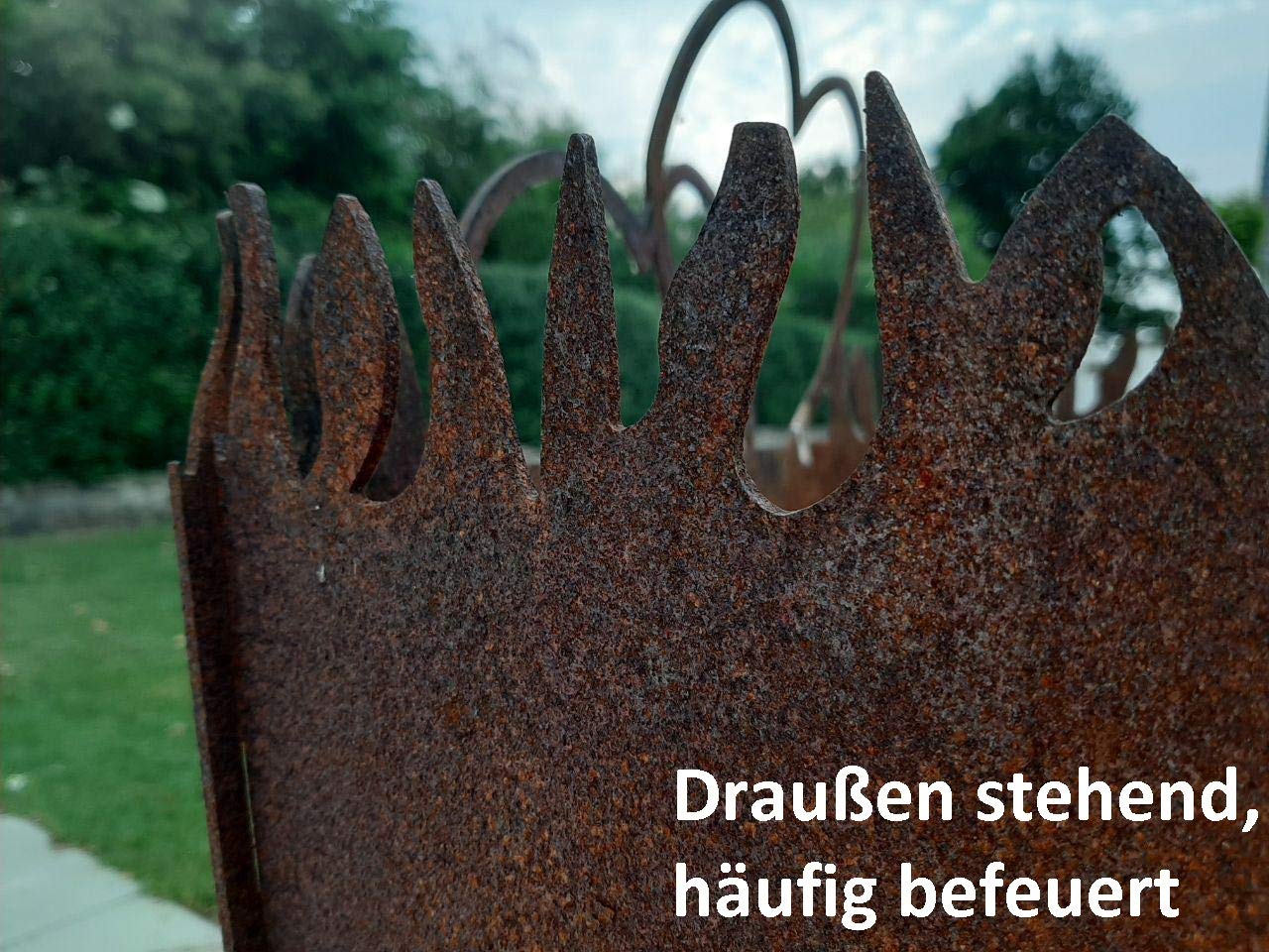 Feuerkorb Hochzeit, Modern, Quadratisch, Grau, Stahl (DC01/DD11 geb-+gef.), Holzkompatibel