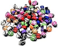 Vista 19 de 100 piezas de cuentas de arcilla polimérica Heishi espaciadoras mixtas, suministros para hacer pulseras, pendientes, collares de bricolaje