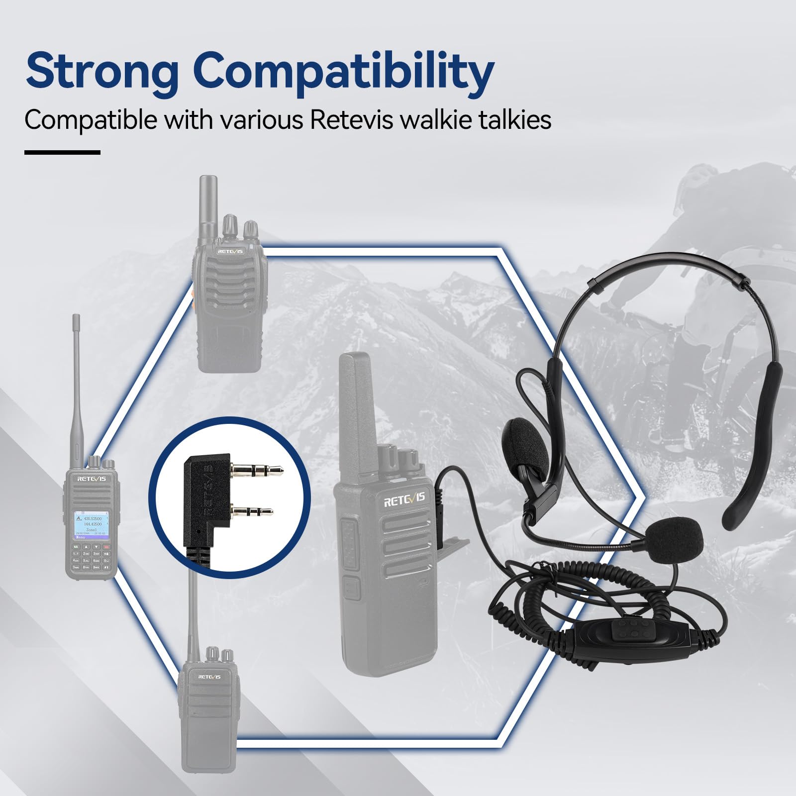 Cuffie Insonorizzanti Militari Con Interruttore Rotondo PTT (Push-to - Foto 5