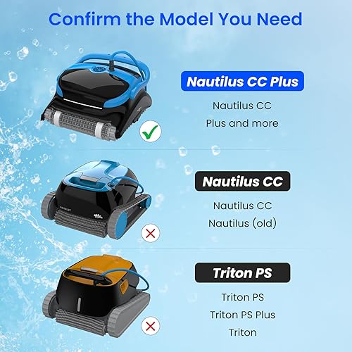 Miniatura 3 de Future Way Paneles de filtro de cartucho ultrafinos, compatibles con Dolphin M400/M500, limpiador robótico Nautilus CC Plus para piscinas, número de