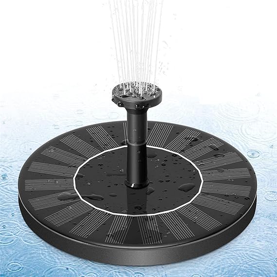 Image Solar Pond Fountain, 175 L/H Floating Solar Fountain Pump, Solar Panel Water Pump Pond Fountain 6 New Version Nozzles, Easy Install for Bird Bath, Pond, Fish Tank, Garden Decoration, Water Circulation Image Solar Pond Fountain, 175 L/H Floating Solar Fountain Pump, Solar Panel Water Pump Pond Fountain 6 New Version Nozzles, Easy Install for Bird Bath, Pond, Fish Tank, Garden Decoration, Water Circulation
