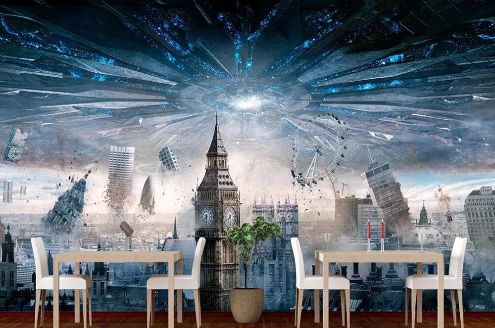 Papel Pintado Mural Personalizado 3D Apocalíptico Película De Ciencia Ficción Fondo De Pared Pintura De Fondo-300Cmx210Cm