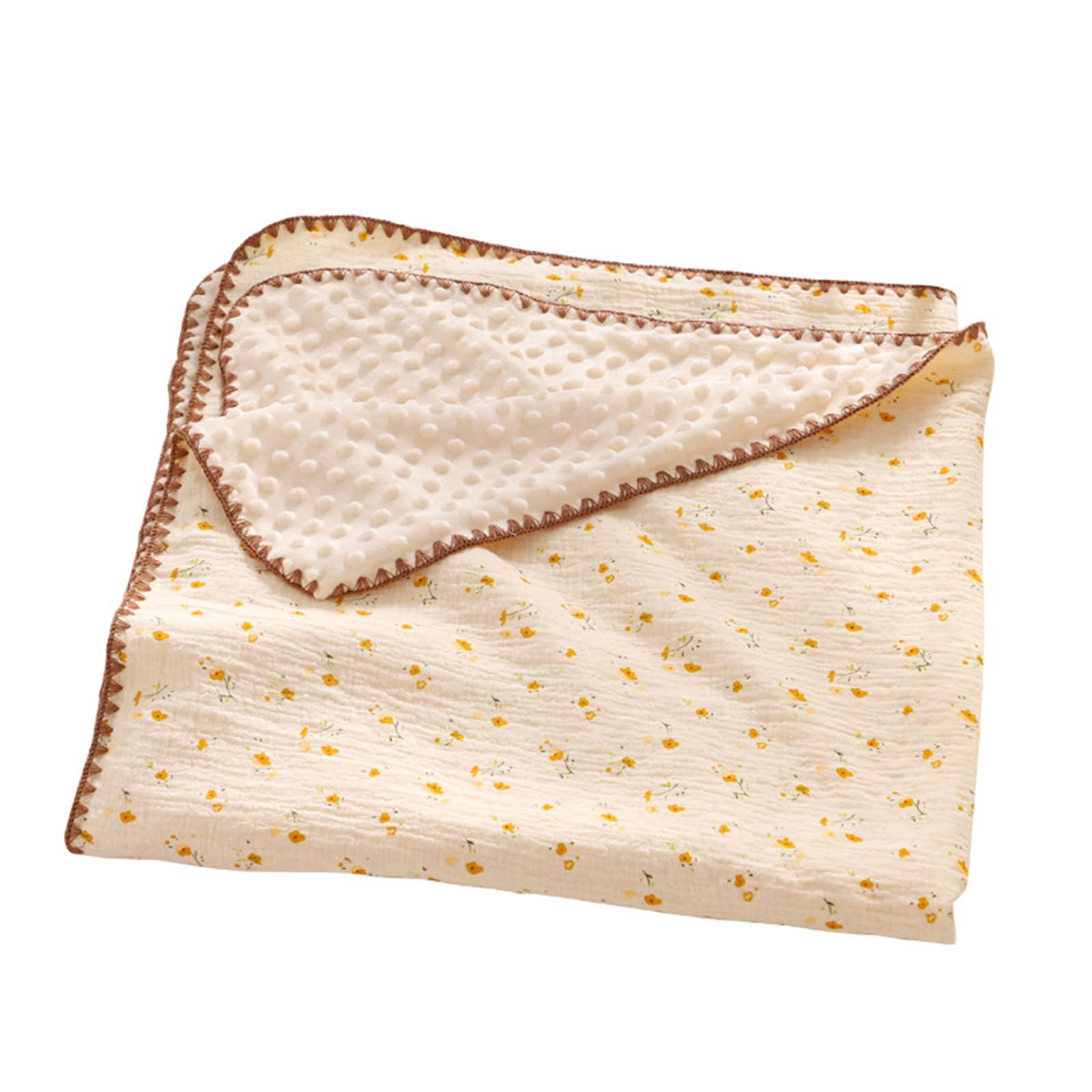 Coperta per neonati e bambini, morbida, in mussola di cotone, traspirante, per allattamento, 100 x 140 cm