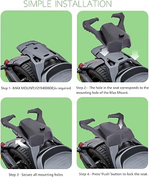 Driver Comfort Seat &Rear Passenger Seat Compatible with Can Am Ryker 600 900 Rally Edition Sport ACE 2019-2023 Replace 219400795