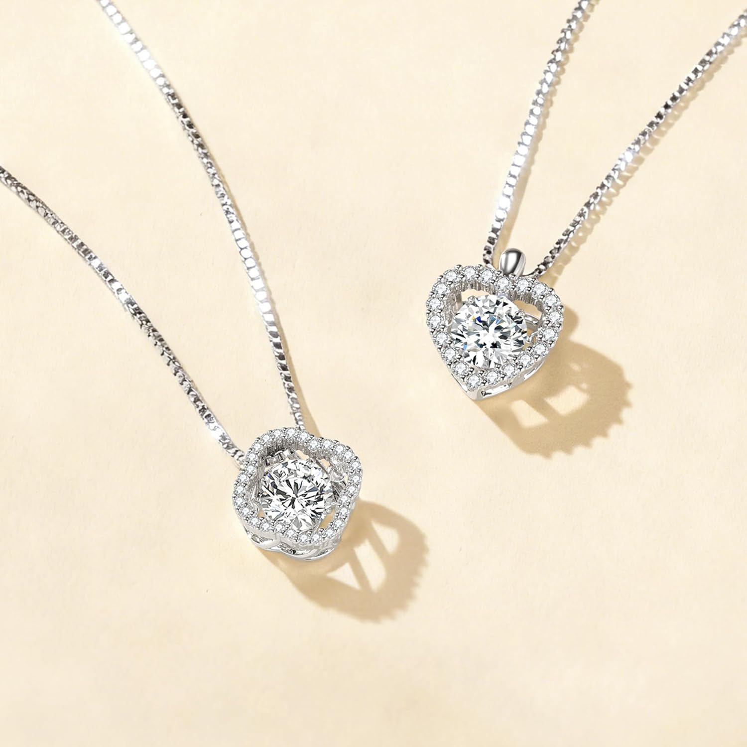 boya Moissanite Necklace for Women, Dancing Necklace for Anniversary Mother's Day Valentines Christmas Gifts for Wife - Image 7