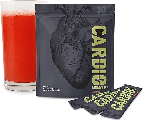 Cardio Miracle Suplemento de óxido nítrico con Super Beets paquete de 30 barras - Polvo de raíz de remolacha con L-arginina para apoyar la