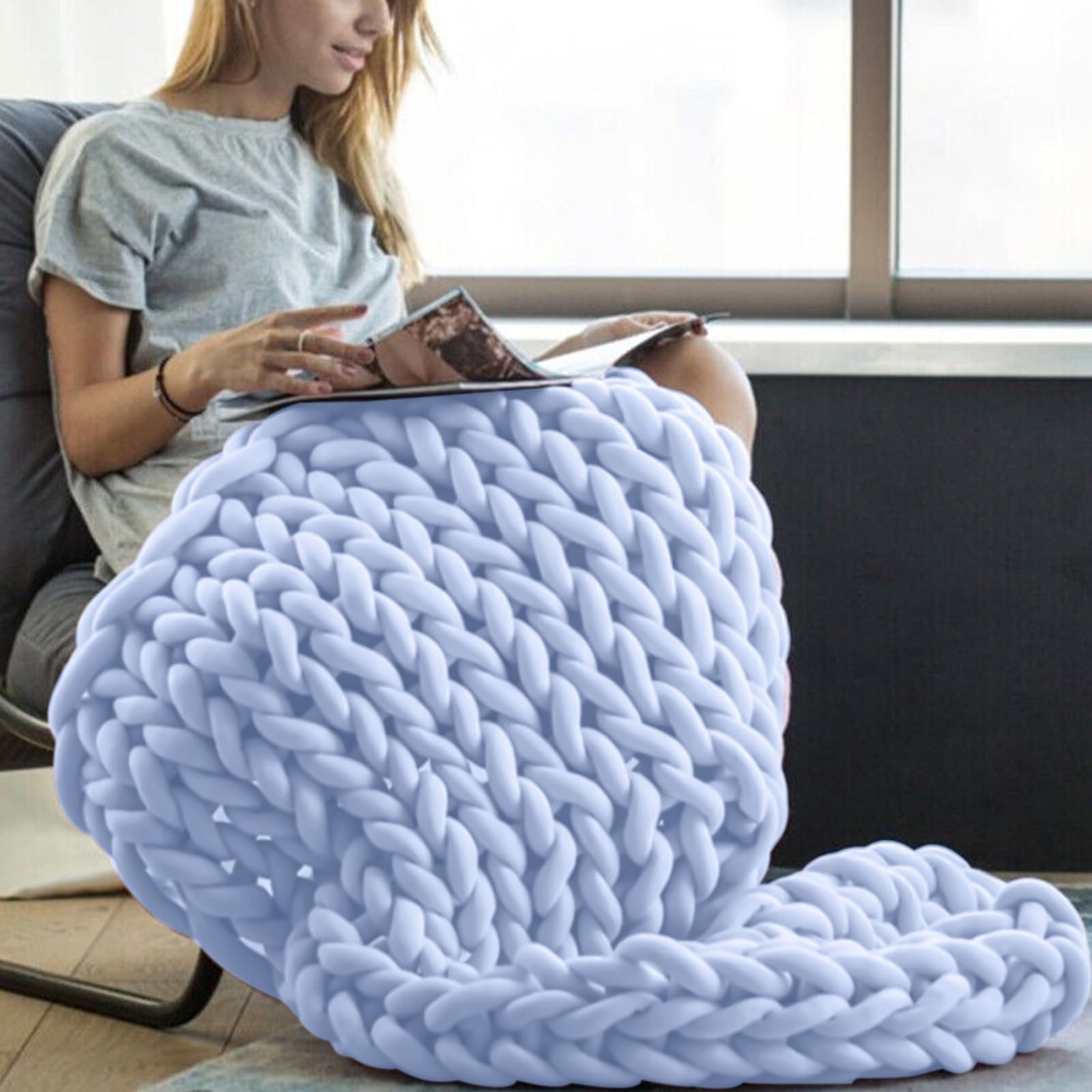 Nizirioo Laine à Tricoter Voluineuse à Bras : 500 G De Fil Pour Tricot à La Ain, Crochet