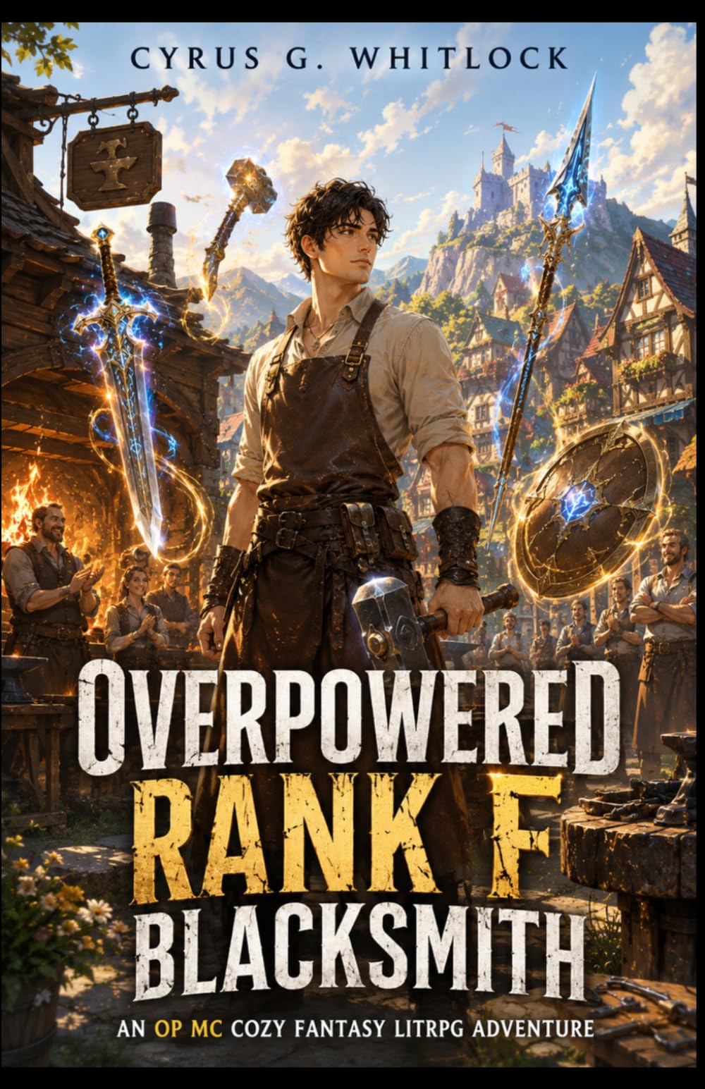Overpowered Rank F Blacksmith: An OP MC Cozy Fantasy LitRPG Adventure