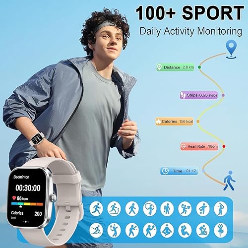 Miniatura 5 de Smart Watch for Men Women, 2026 New Smartwatch(Answer/Make Call) , 1.91" Fitness Watch with 120+ Sport Modes, Fitness Tracke with Pedometer/Sleep