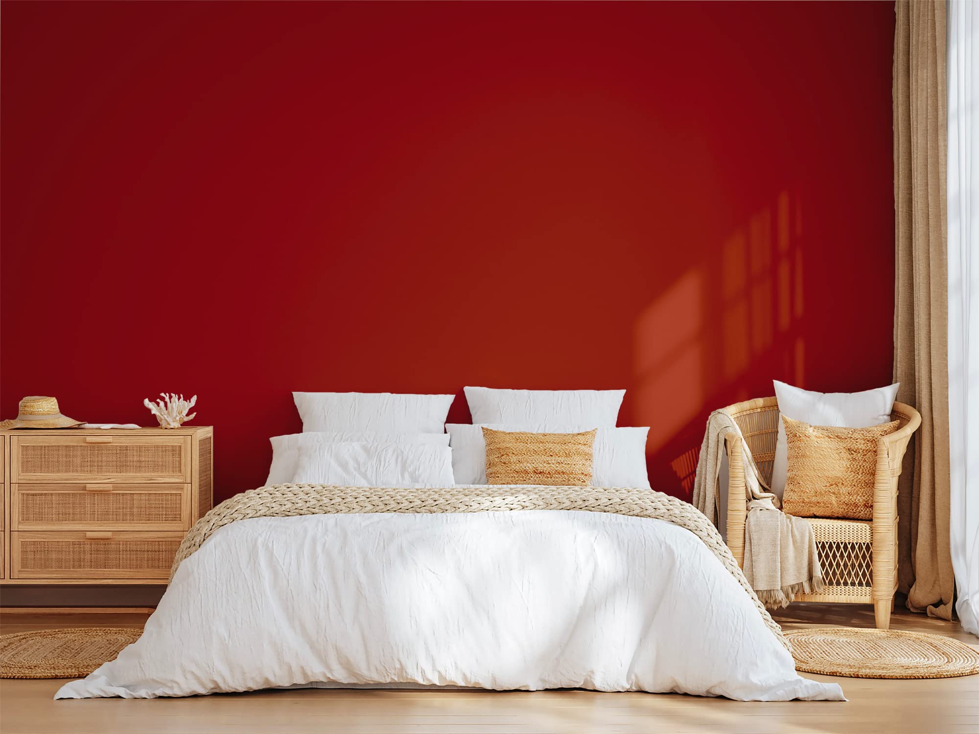 BOX DECO COULEURS Pittura murale naturale ecologica per interni aspetto opaco Natura - 2,5 L / 33 m², Rosso Terracotta