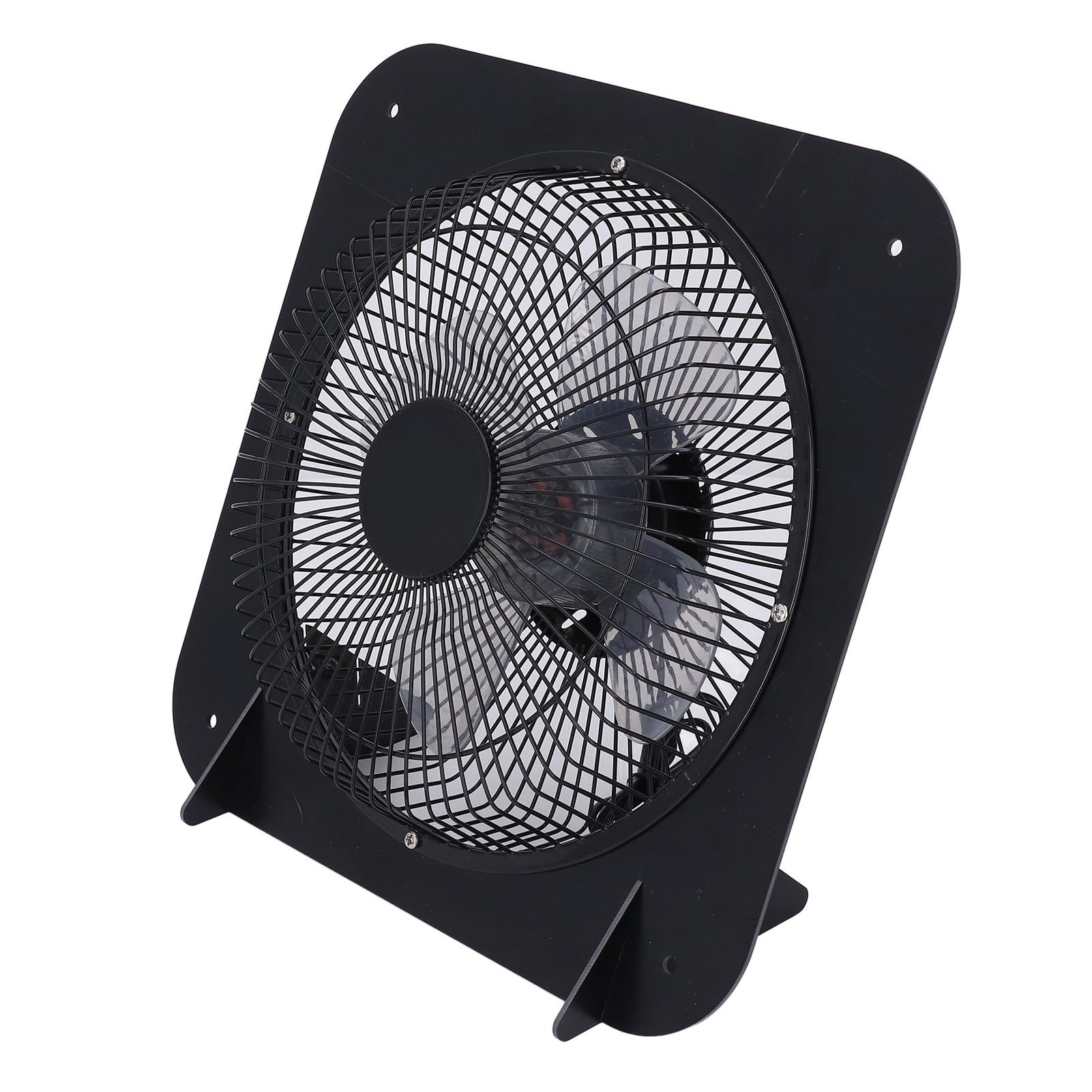 Fdit Panel Solar Monocristalino, Soporte con Ventilador de Aluminio de 10 | Salida de 100 W, Ventilación Silenciosa para Casas de Mascotas, USB/Tipo-C/DC