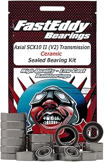 FastEddy Bearings Compatible with Axial SCX10 II (V2) Transmission Ceramic Sealed Bearing Kit