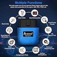 Vista 2 de NEXAS NexLINK Bluetooth OBD2 Scanner for Car - Check Engine Light Code Reader with Live Data & Performance Test, Wireless Diagnostic Scan Tool with