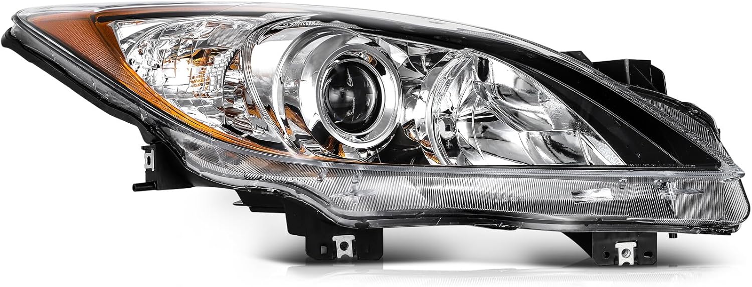 ECCPP Headlight Assembly for Mazda 3 2010-2013,For Mazda 3 Sport 2010-2013 Driver and Passenger Side Headlamps