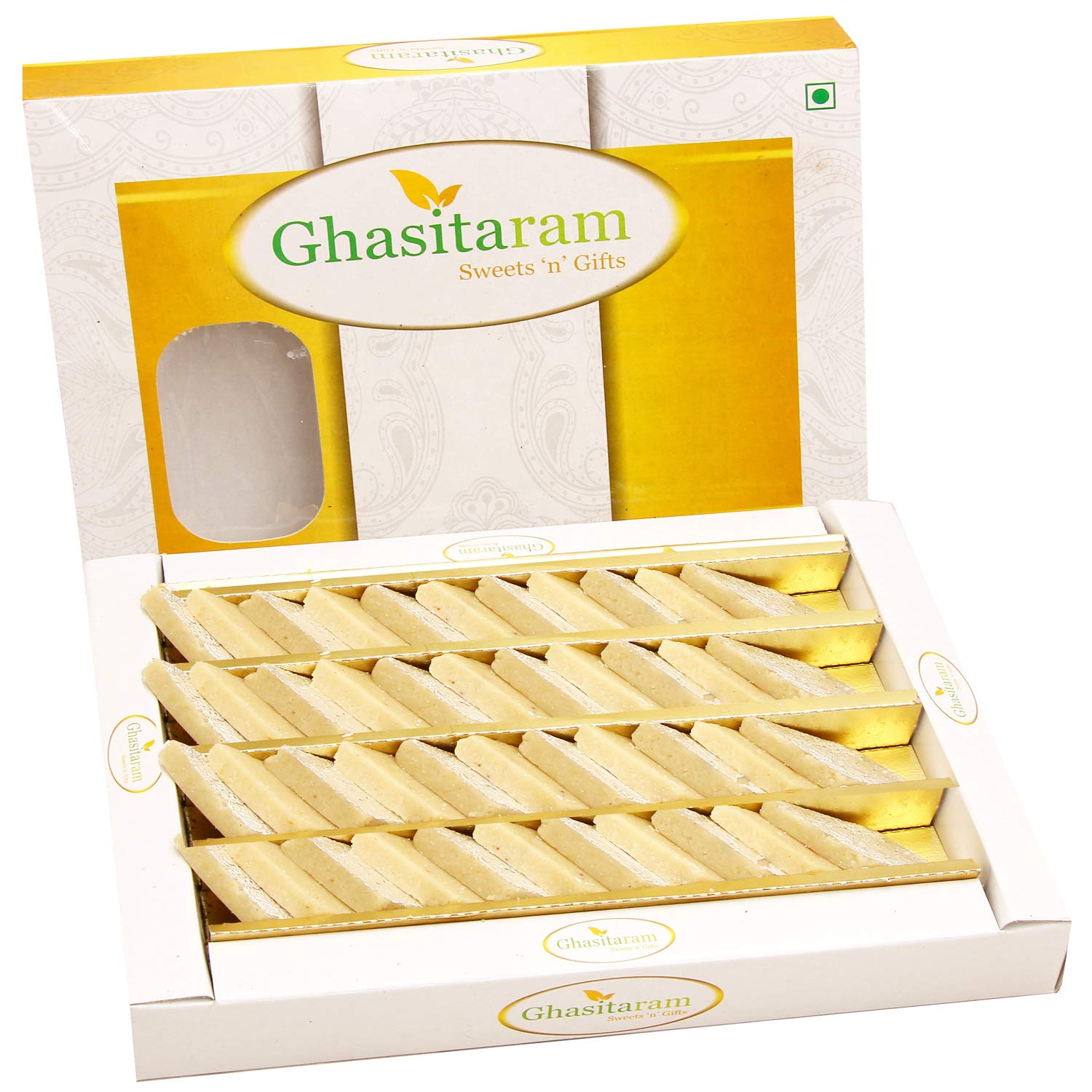 Ghasitaram Gifts Diwali Gifts Sugarfree Sweets - Pure Kaju Katlis Box, 400gm (B075L9RCRL) Amazon Price History, Amazon Price Tracker