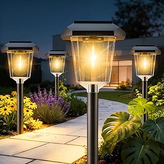 Solar Pathway Lights Outdoor Waterproof